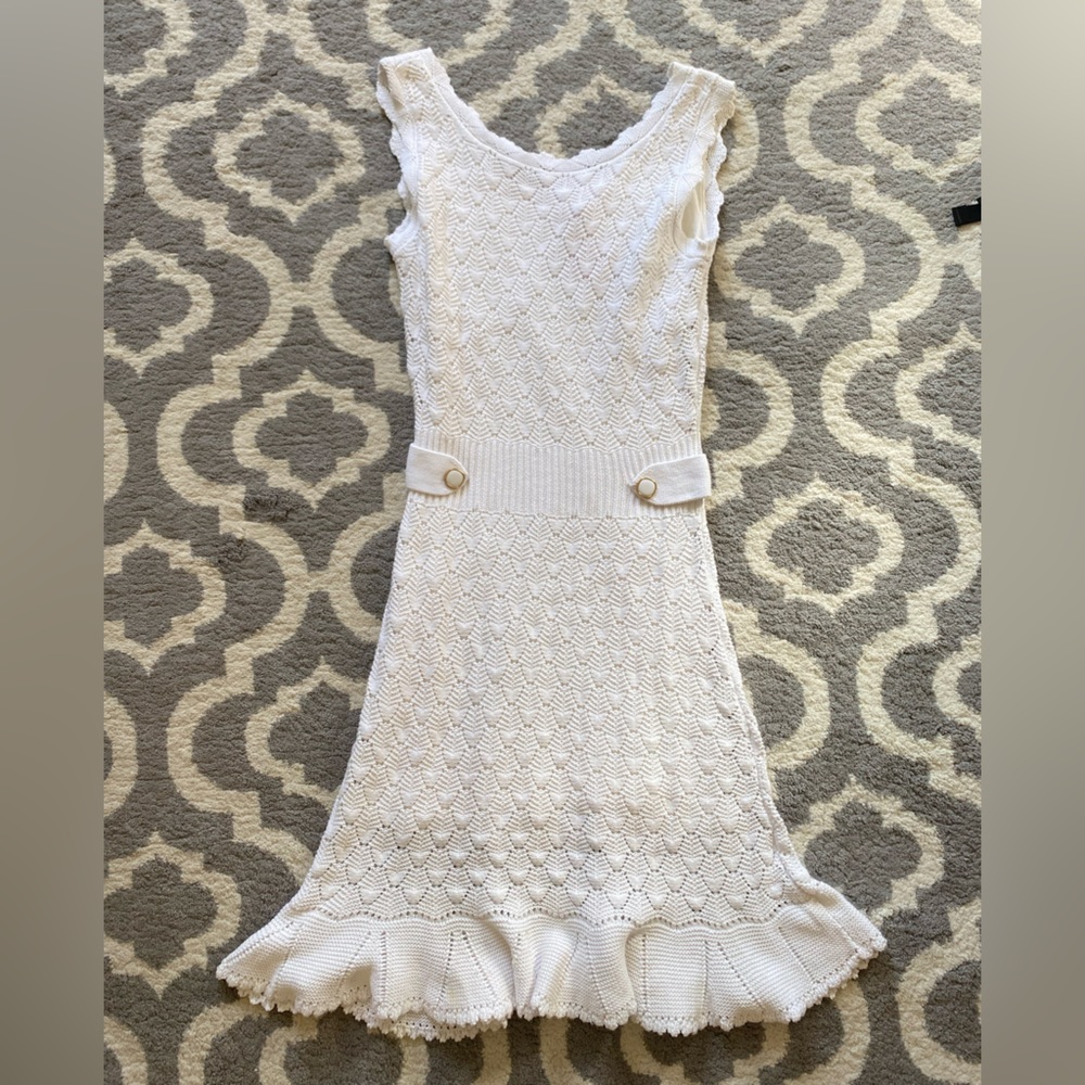 Lilly Pulitzer White Knit Coquette Dress
